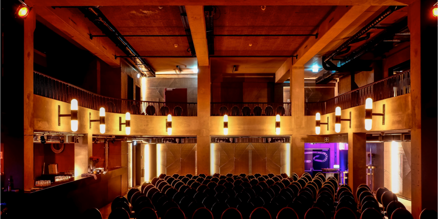 View from the stage to the audience at Säälchen.